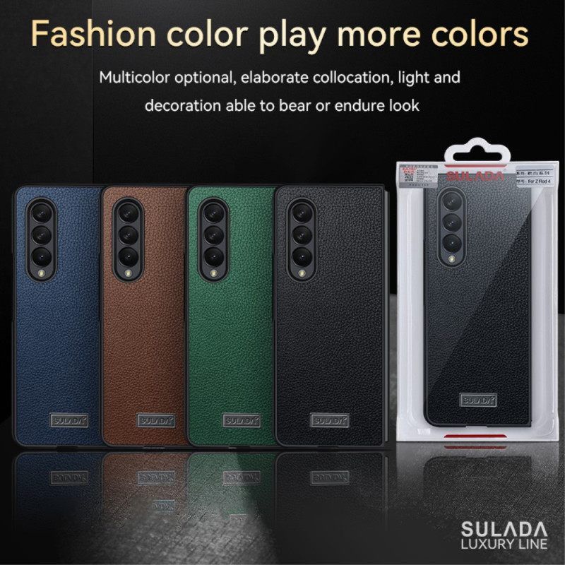 θηκη κινητου Samsung Galaxy Z Fold 4 Sulada Litchi Faux Leather